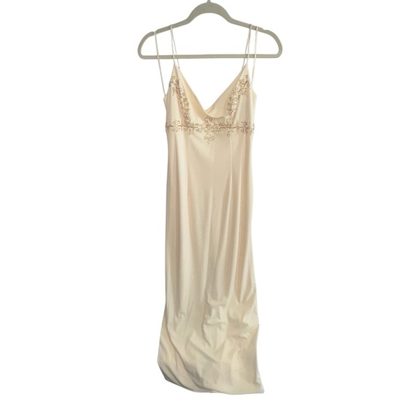 Dave & Johnny Other - Dave & Johnny Beaded Formal Dress Champagne Yellow/Gold Size 5/6